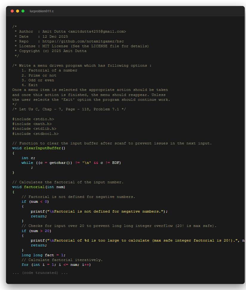 Write a menu driven program which has following options : 1. Factorial of a number 2. Prime or not 3. Odd or even 4. Exit Once a menu item is selected the appropriate action should be taken and once this action is finished, the menu should reappear. Unless the user selects the 'Exit' option the program should continue work.